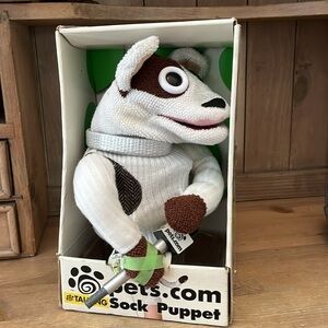 Vintage Pets.com Talking Sock Puppet Dog Microphone Box 1999 Mascot Nostalgia